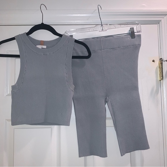 NWOT LUNYA Cozy Cotton Silk Ribbed Bike Short and Tank Top - Picture 13 of 14